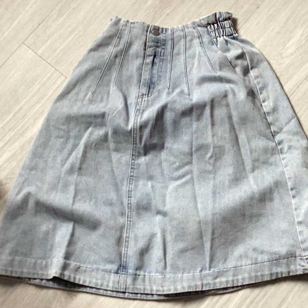 Knee length -Length A-Line Pleated Skirt